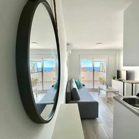 Balneario Estudio Con Terraza Y Vistas Al Mar Малага